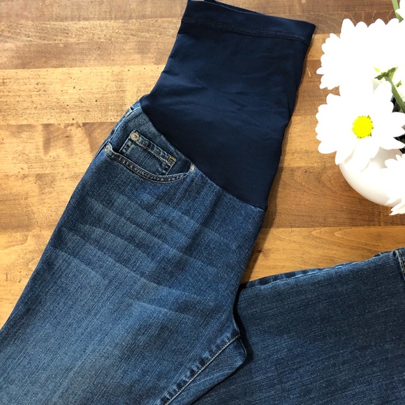 Liz Lange Maternity Over the Belly Jeans SZ 8 - Picture 2 of 8